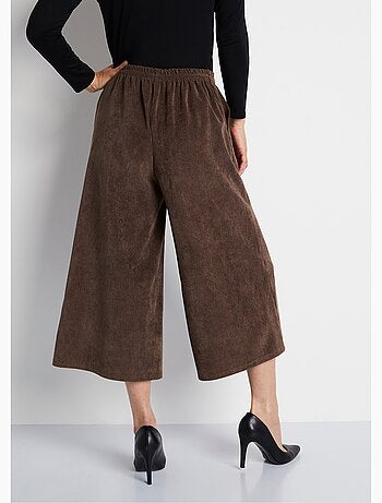 Jupe-culotte longue velours milleraies - Afibel