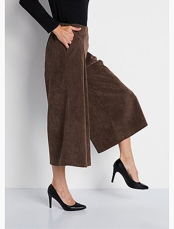 Jupe-culotte longue velours milleraies - Afibel