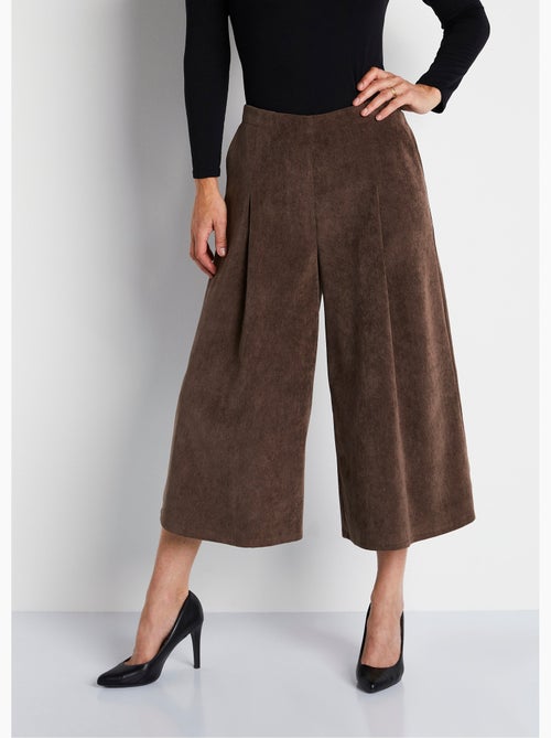 Jupe-culotte longue velours milleraies - Afibel - Kiabi