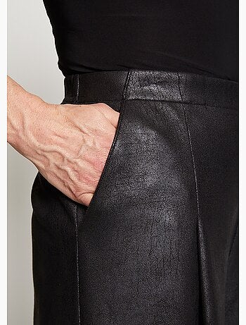 Jupe-culotte maille unie aspect peau - Afibel