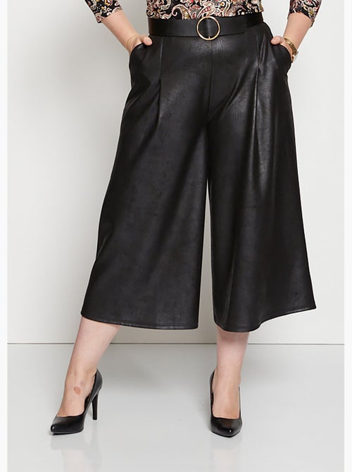 Jupe-culotte maille unie aspect peau - Afibel - Kiabi