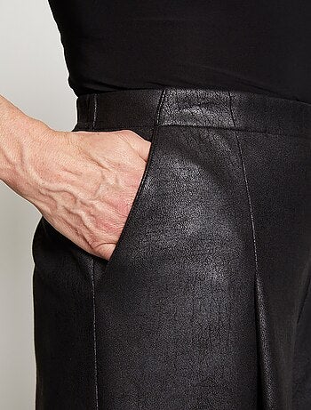 Jupe-culotte maille unie aspect peau