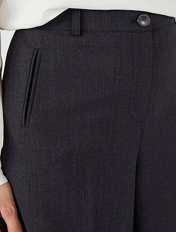 Jupe-culotte mélange laine bi-stretch - Damart