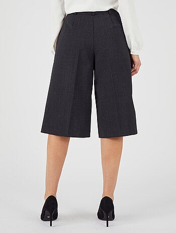 Jupe-culotte mélange laine bi-stretch - Damart