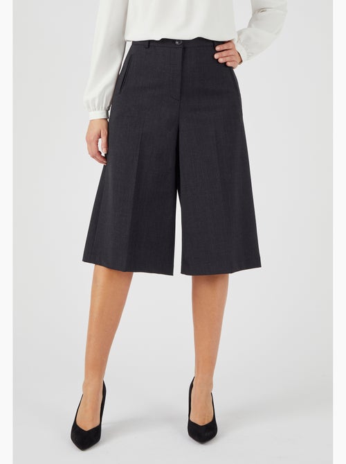 Jupe-culotte mélange laine bi-stretch - Damart - Kiabi