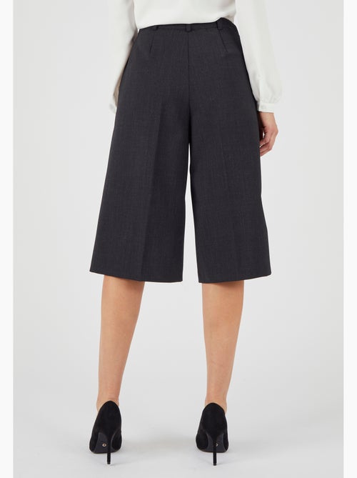 Jupe-culotte mélange laine bi-stretch - Damart - Kiabi