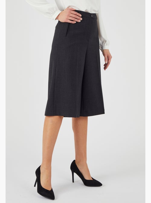 Jupe-culotte mélange laine bi-stretch - Damart - Kiabi