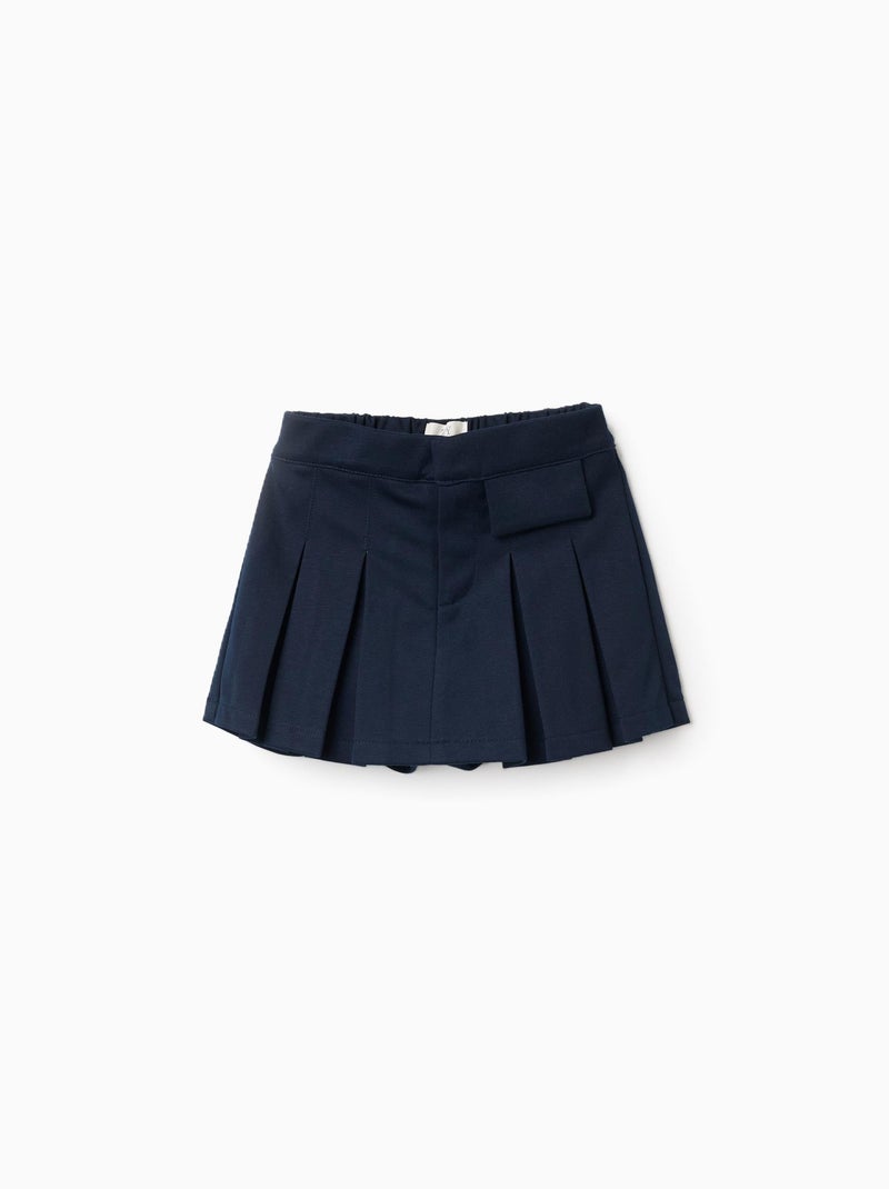 Jupe-Culotte Plissée Bleu foncé - Kiabi