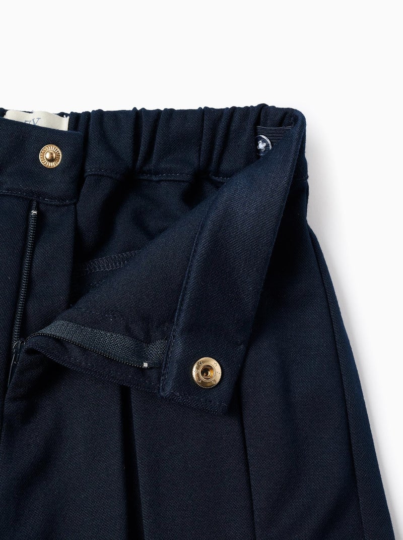 Jupe-Culotte Plissée Bleu foncé - Kiabi