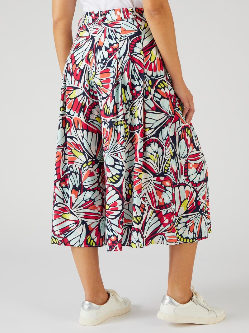 Jupe-culotte pure viscose Lenzing(TM) EcoVero(TM) Climatyl - Damart Bleu - Kiabi