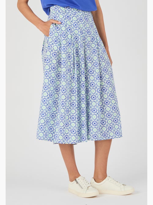 Jupe-culotte pure viscose Lenzing(TM) EcoVero(TM) Climatyl - Damart - Kiabi