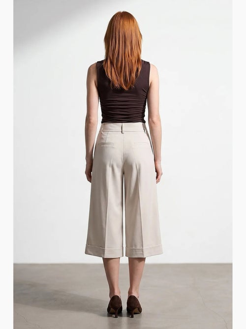 Jupe-culotte taille haute en crêpe dilvin - Kiabi Jupe-culotte taille haute en crêpe dilvin - Kiabi