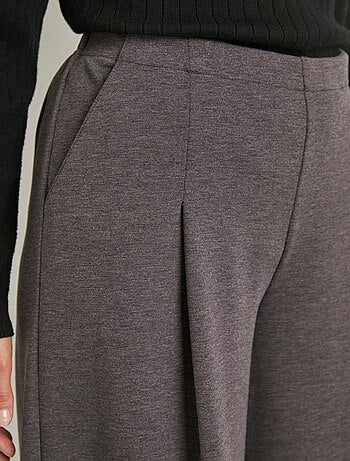 Jupe-culotte taille semi-élastiquée maille milano - Afibel