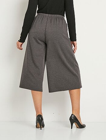 Jupe-culotte taille semi-élastiquée maille milano