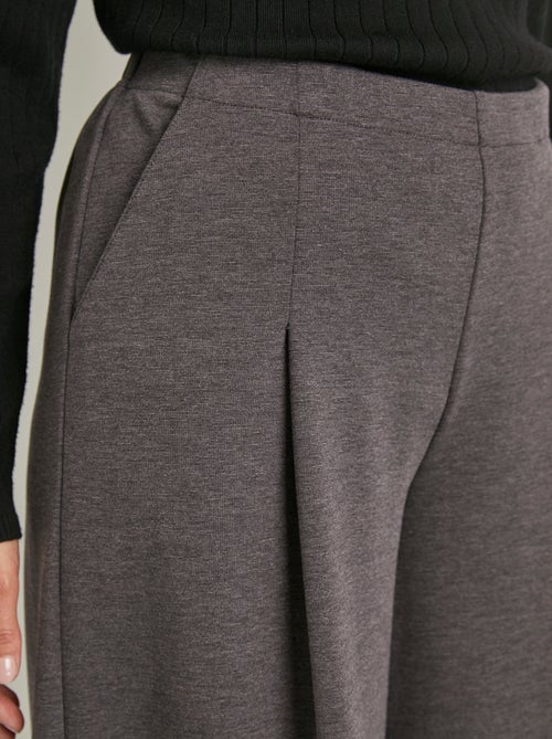 Jupe-culotte taille semi-élastiquée maille milano - Kiabi
