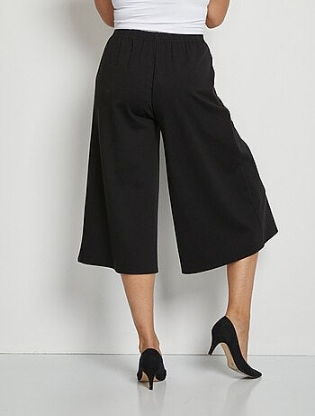 Jupe-culotte taille semi-élastiquée maille milano
