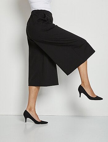 Jupe-culotte taille semi-élastiquée maille milano