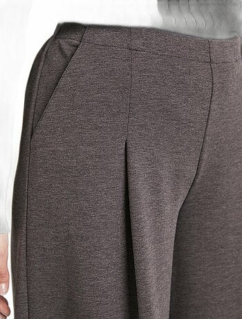Jupe-culotte taille semi-élastiquée maille milano