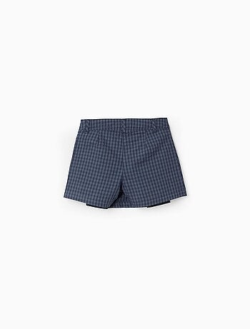 Jupe-Culotte Vichy avec Plis