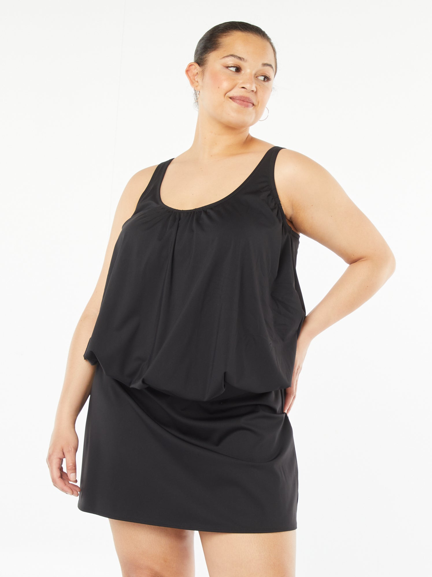 Jupe De Bain Femme Taille Haute Longue - Bas De Maillot Sportif Avec Culotte Intégrée - Short Aéré été - 9