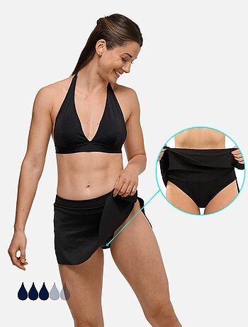 Jupe de Bain Maillot Menstruel - Femme & Ado - Flux Moyen - Aria - SORIO