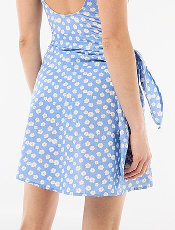 Jupe de plage imprimée à nouer