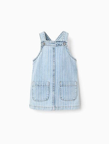 Jupe De Poitrine en Denim Rayé