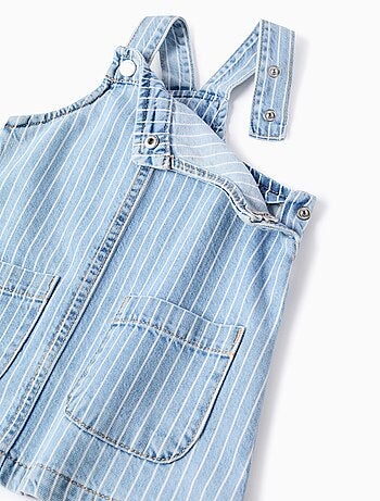 Jupe De Poitrine en Denim Rayé