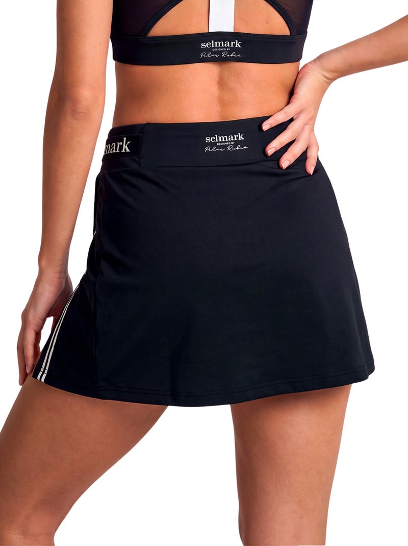Jupe de sport short intégré st8 Noir - Kiabi