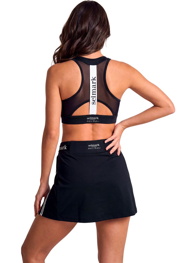 Jupe de sport short intégré st8 Noir - Kiabi