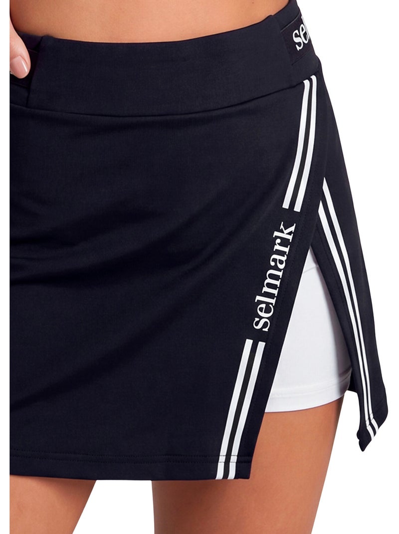 Jupe de sport short intégré st8 Noir - Kiabi