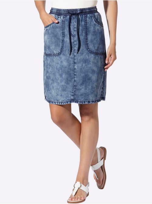 Jupe Délavé Tendance - Taille Standard - Helline - Kiabi