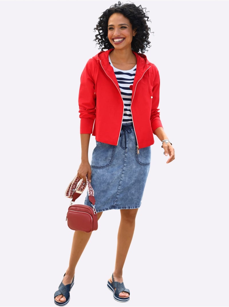Jupe Délavé Tendance - Taille Standard - Helline Bleu jean - Kiabi