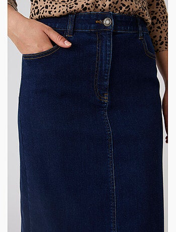 Jupe denim droite - damart