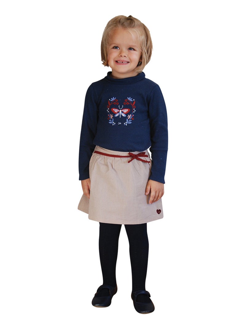 JUPE DOUBLEE FRANKA Beige - Kiabi
