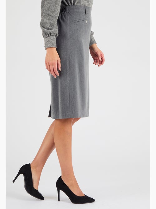 Jupe droite classique enfilable - Damart - Kiabi