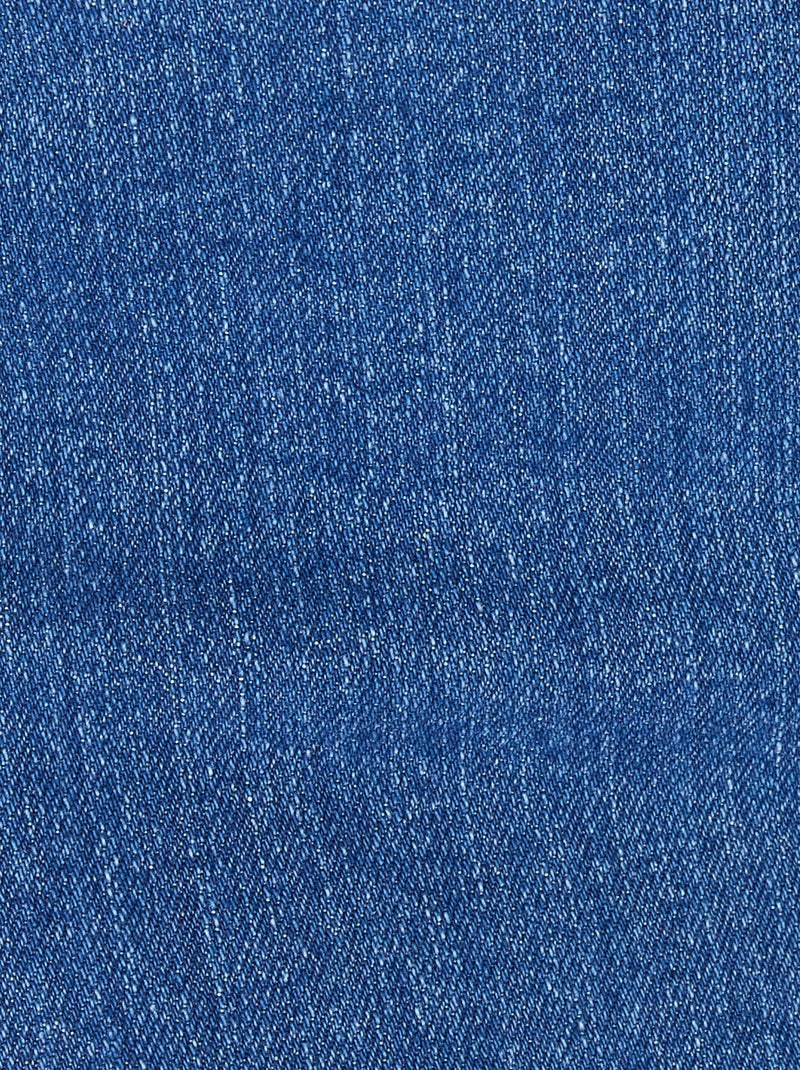 Jupe droite en jean - Damart Bleu denim - Kiabi