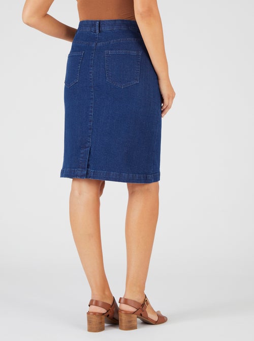 Jupe droite en jean - Damart - Kiabi