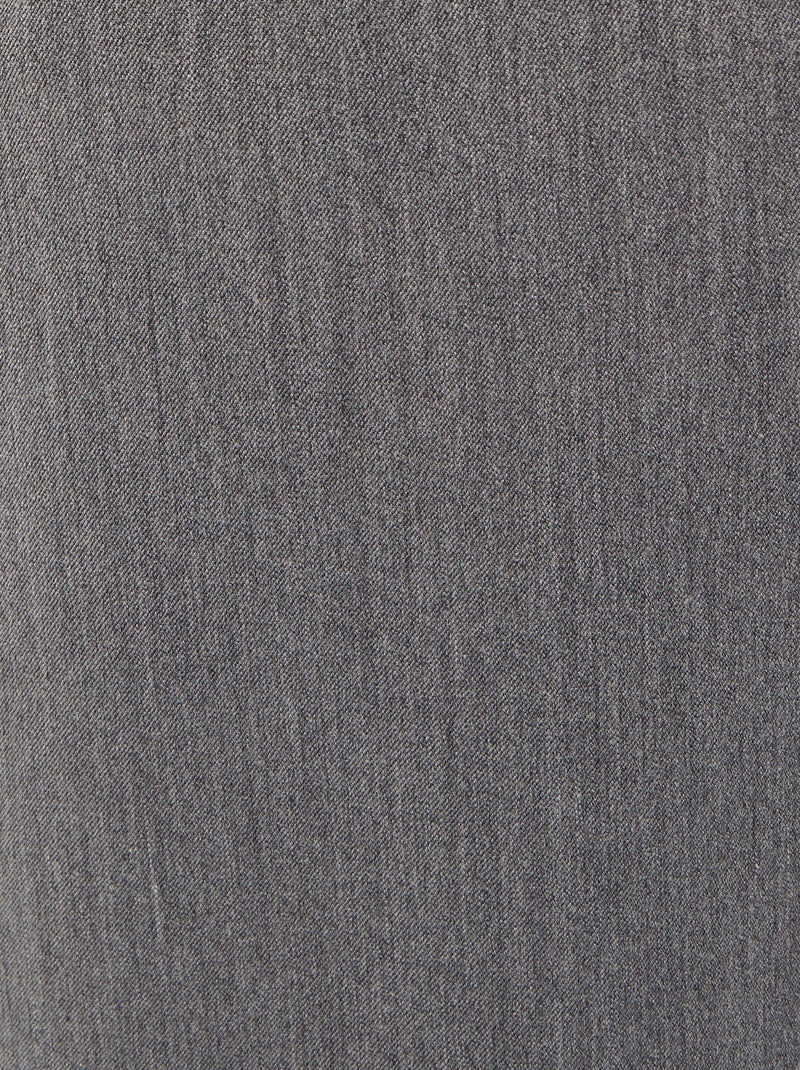 Jupe droite enfilable boucle fantaisie - Damart Gris chiné - Kiabi