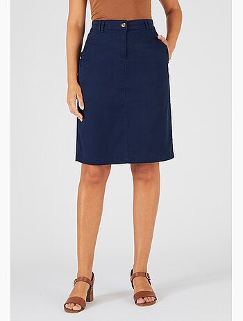 Jupe droite gabardine - Damart