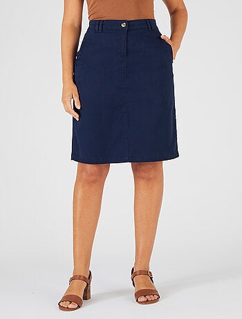 Jupe droite gabardine - Damart