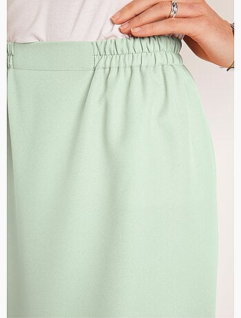 Jupe droite longue gabardine - Afibel