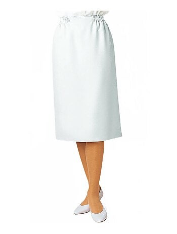 Jupe droite longue gabardine