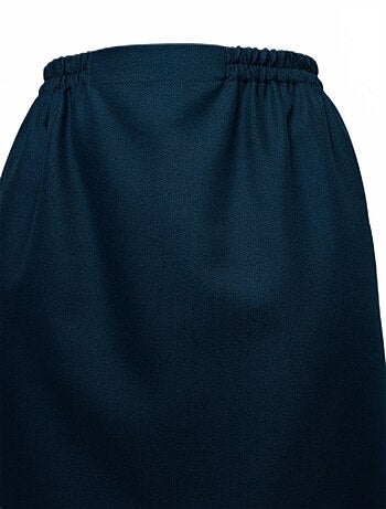 Jupe droite longue gabardine