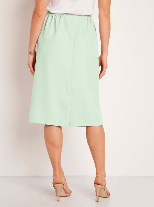 Jupe droite longue gabardine - Kiabi