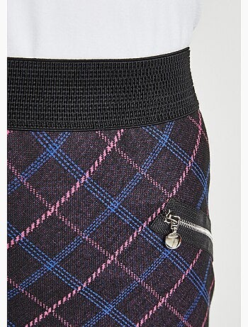 Jupe droite maille unie ou jacquard - Afibel