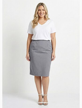 Jupe droite mi longue - Afibel