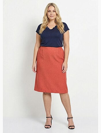 Jupe droite mi longue - Afibel