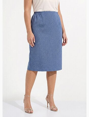 Jupe droite mi longue - Afibel