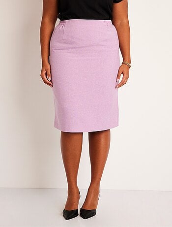 Jupe droite mi longue